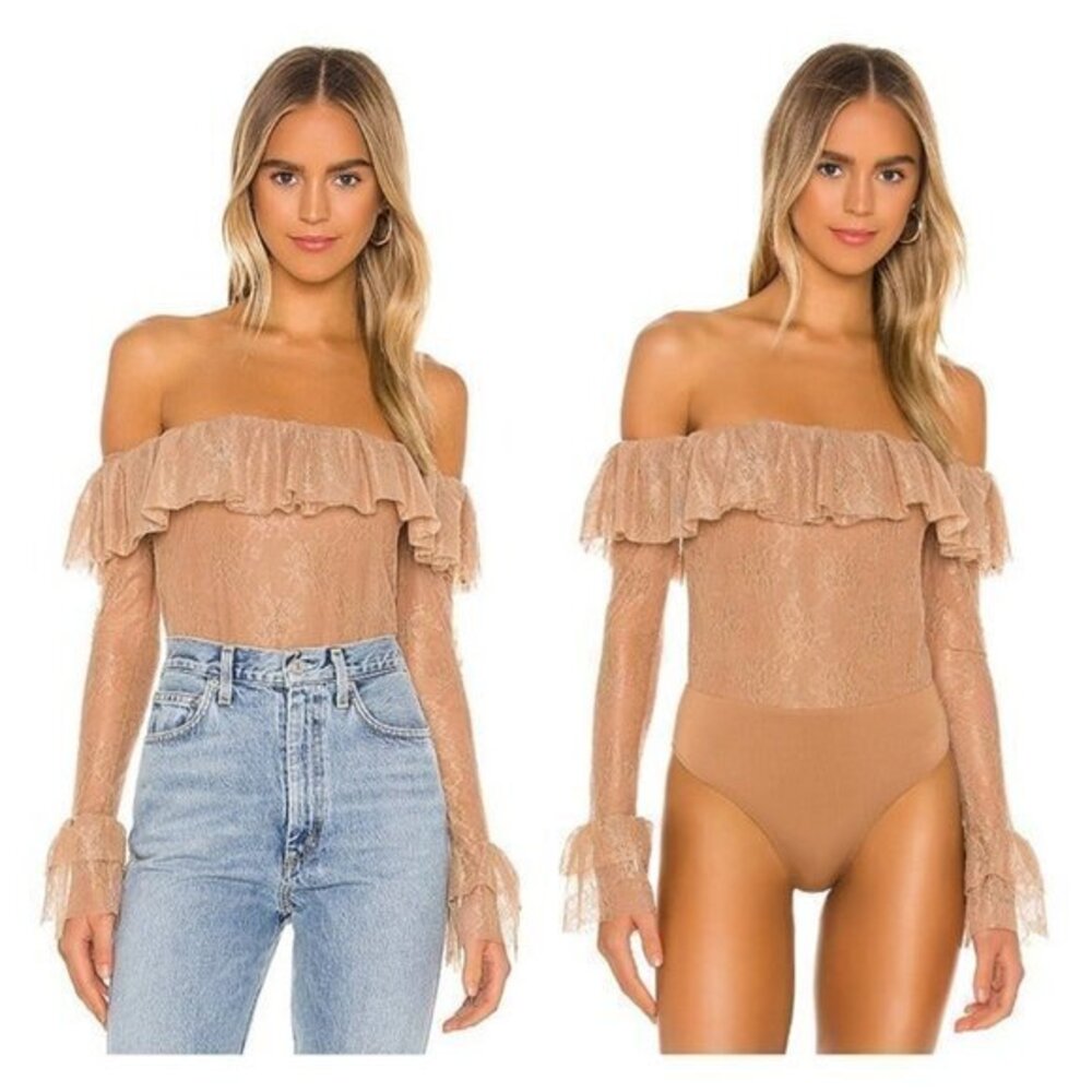 Camila Coelho Paloma Bodysuit - Nude